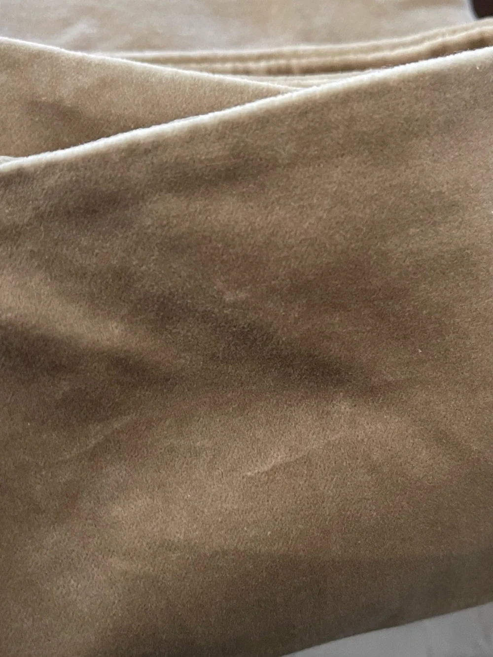 NWOT Quince Set of 2 Cotton Velvet Pillow Covers, 20 X 20 (Taupe)